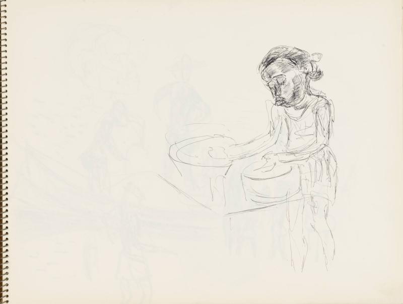 Skissblock nr 92, New York, Martinique, Amboise, fem syskon