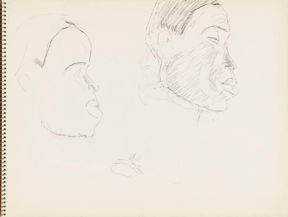 Skissblock nr 92, New York, Martinique, Amboise, fem syskon