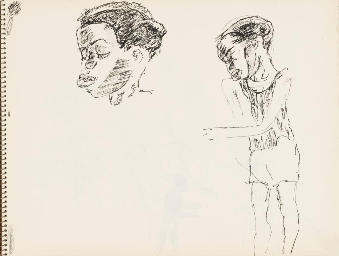 Skissblock nr 92, New York, Martinique, Amboise, fem syskon