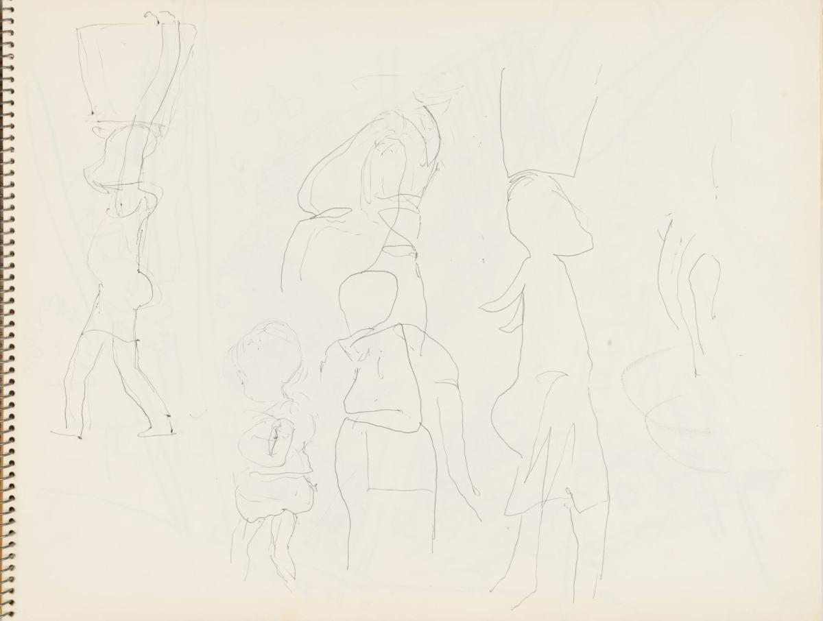 Skissblock nr 92, New York, Martinique, Amboise, fem syskon