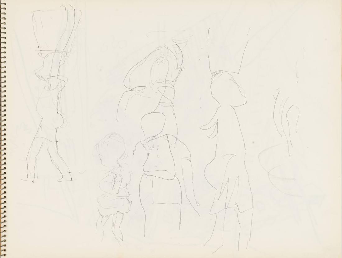 Skissblock nr 92, New York, Martinique, Amboise, fem syskon