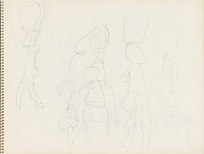 Skissblock nr 92, New York, Martinique, Amboise, fem syskon