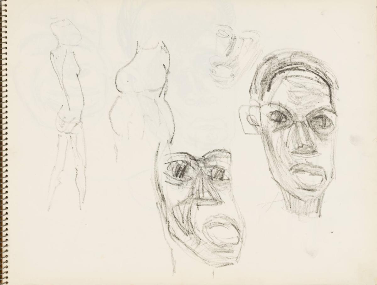 Skissblock nr 92, New York, Martinique, Amboise, fem syskon