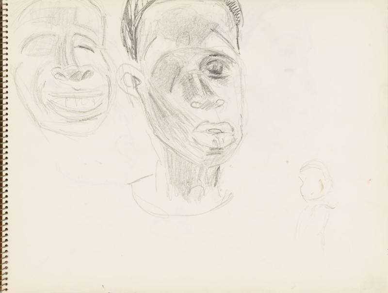 Skissblock nr 92, New York, Martinique, Amboise, fem syskon