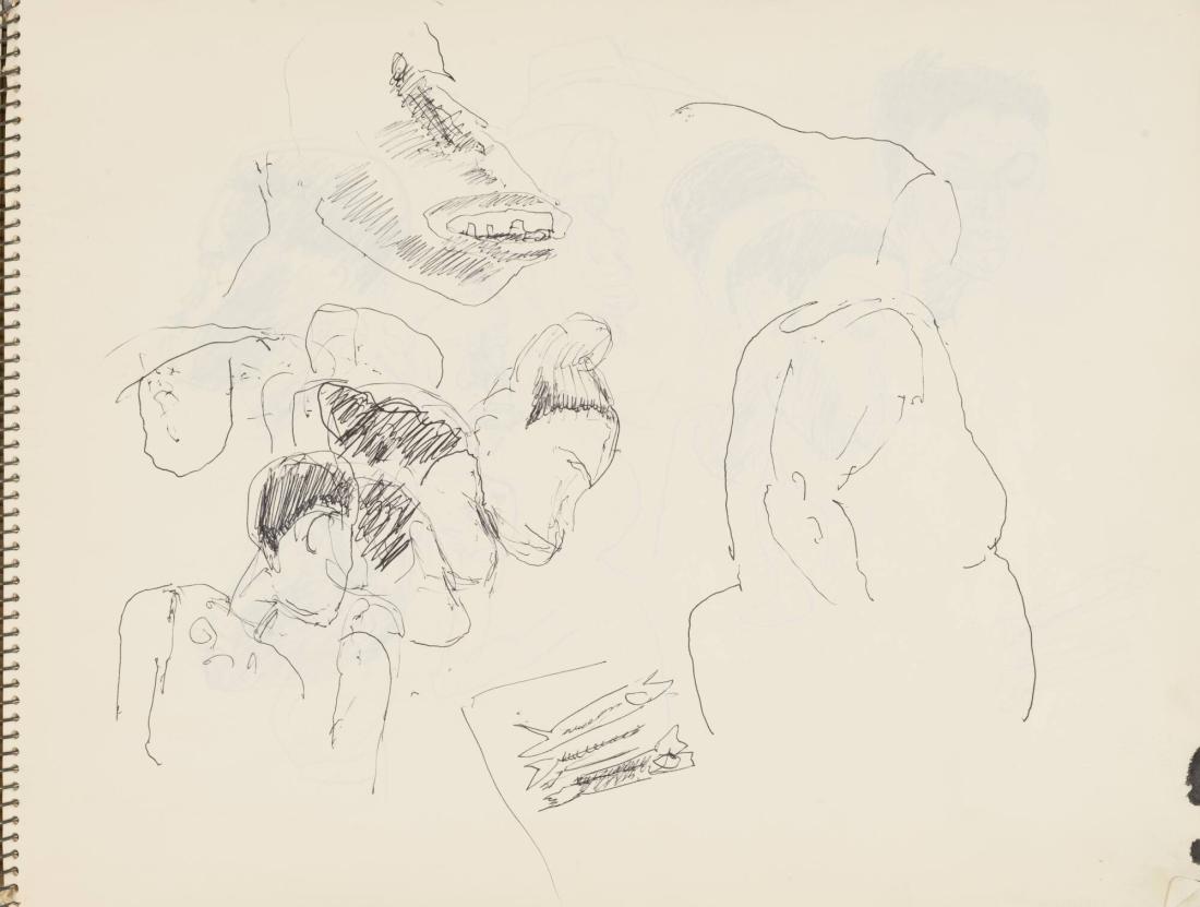 Skissblock nr 92, New York, Martinique, Amboise, fem syskon