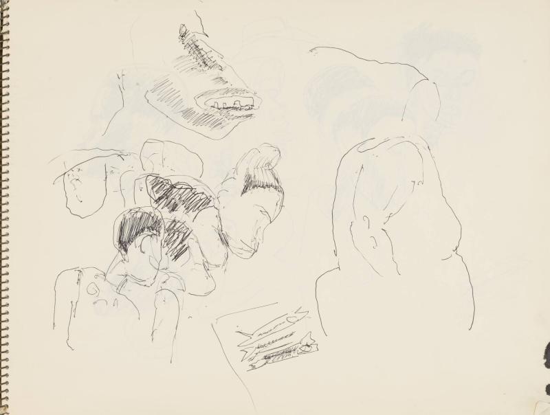 Skissblock nr 92, New York, Martinique, Amboise, fem syskon