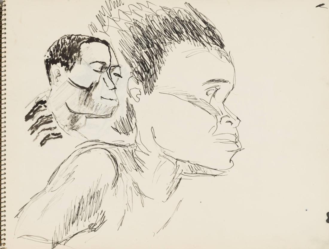 Skissblock nr 92, New York, Martinique, Amboise, fem syskon