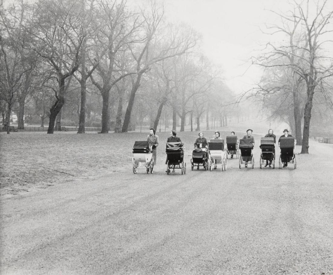 Nannies in  Rotten Row, Hide Park, London