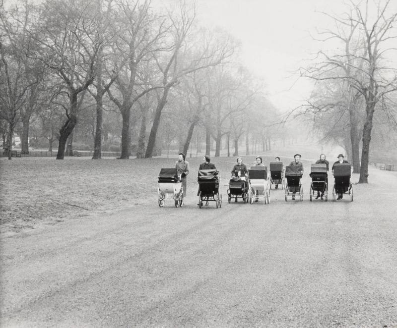 Nannies in  Rotten Row, Hide Park, London