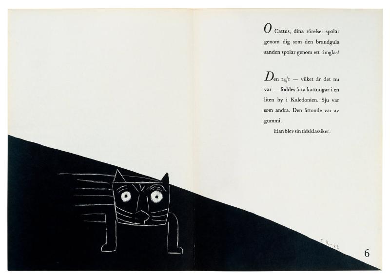 Katt 6 (O Cattus). Ur 'Cattus' av Lars Forssell