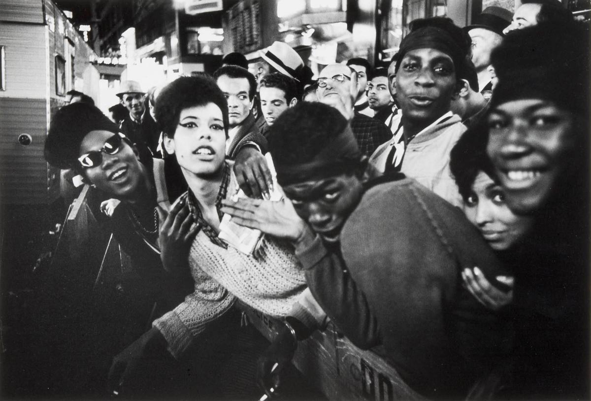 Transvestites, opening of 1963 Cleopatra at Palace Theater, NYC