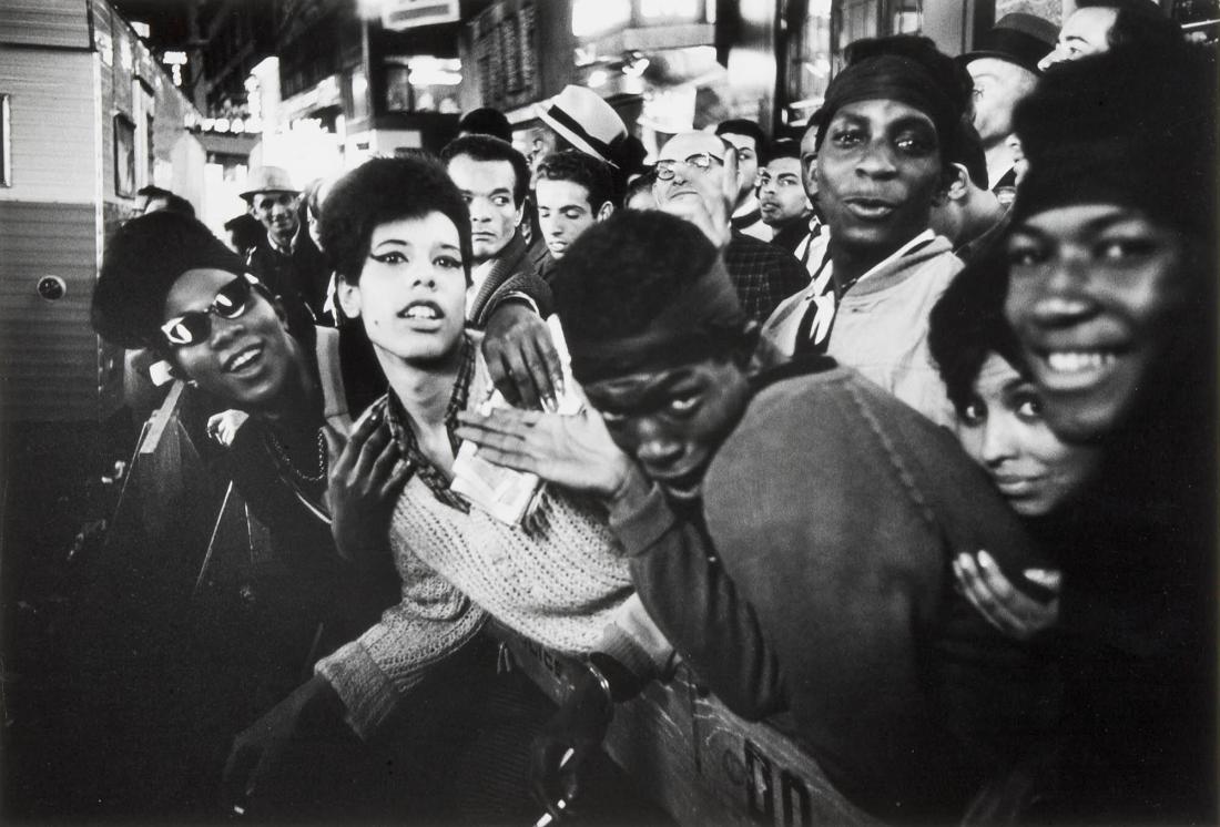 Transvestites, opening of 1963 Cleopatra at Palace Theater, NYC