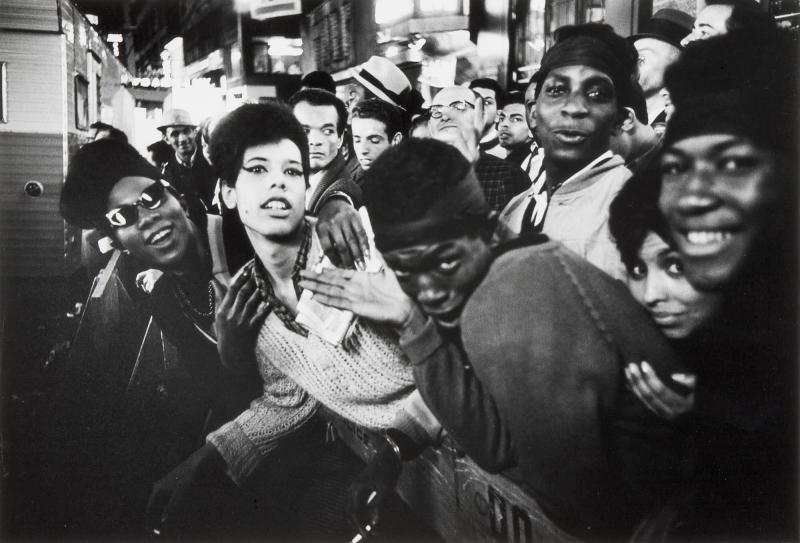 Transvestites, opening of 1963 Cleopatra at Palace Theater, NYC