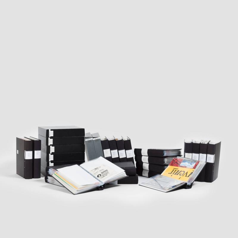 Översiktsbild som visar ett urval av Mail Art Collection