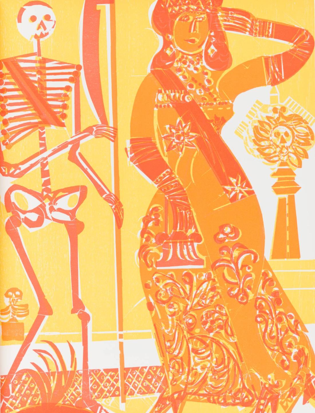 Totentanz von Basel mit den Dialogen mittelalterlichen Wandbildes