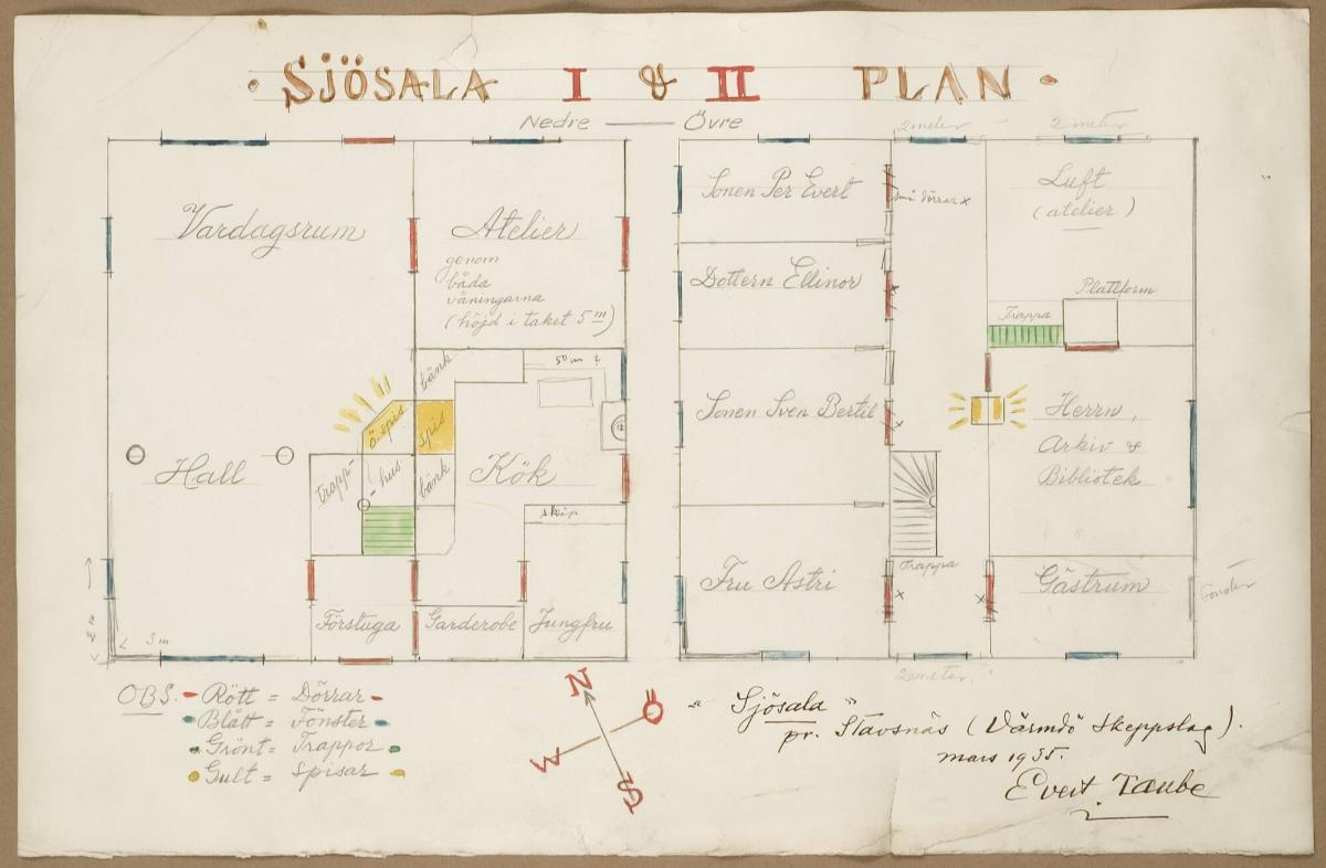Sjösala I och II, plan
