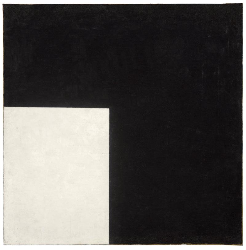 Black and White. Suprematist Composition