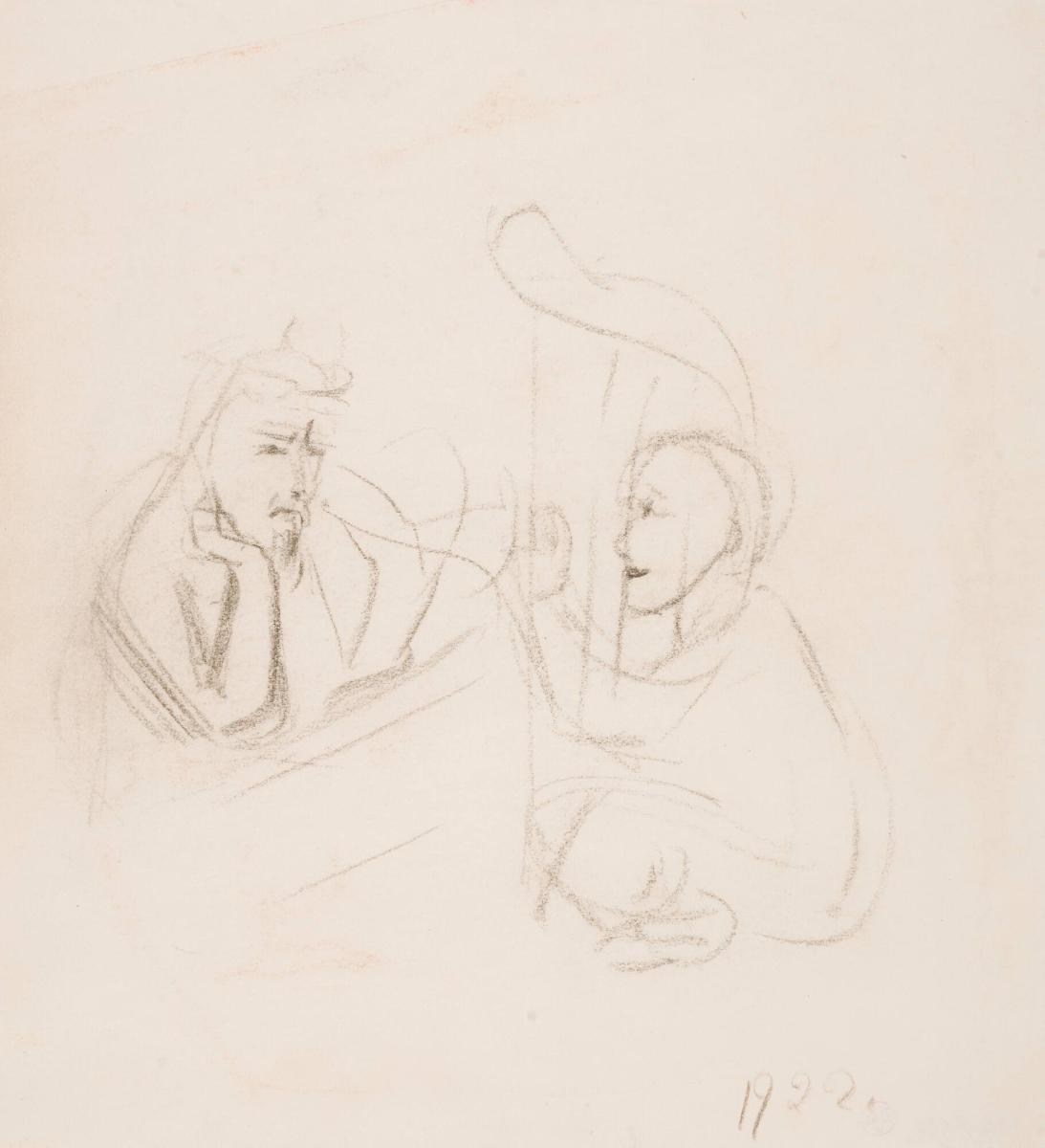 David och Saul (efter Kronberg)