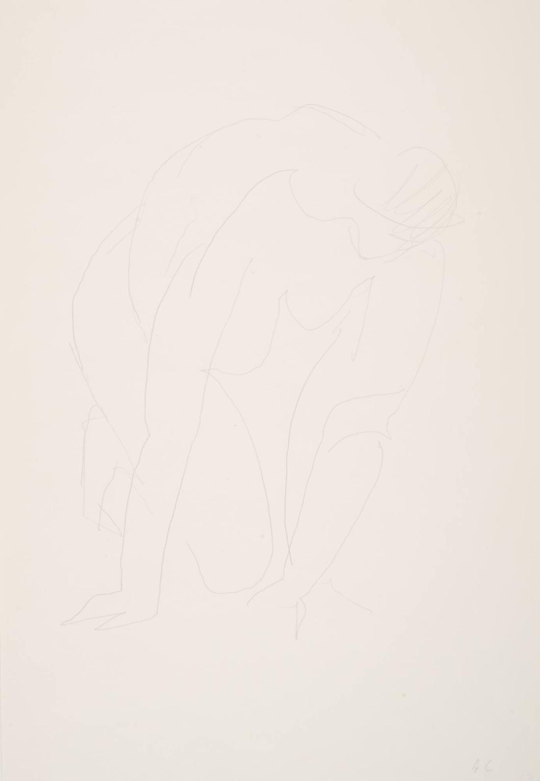 Hukande modell framifrån