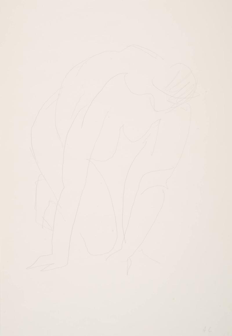 Hukande modell framifrån