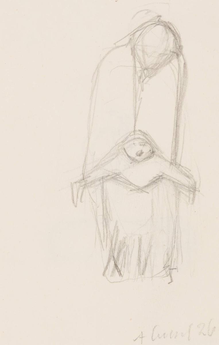 Flicka med skrikande barn