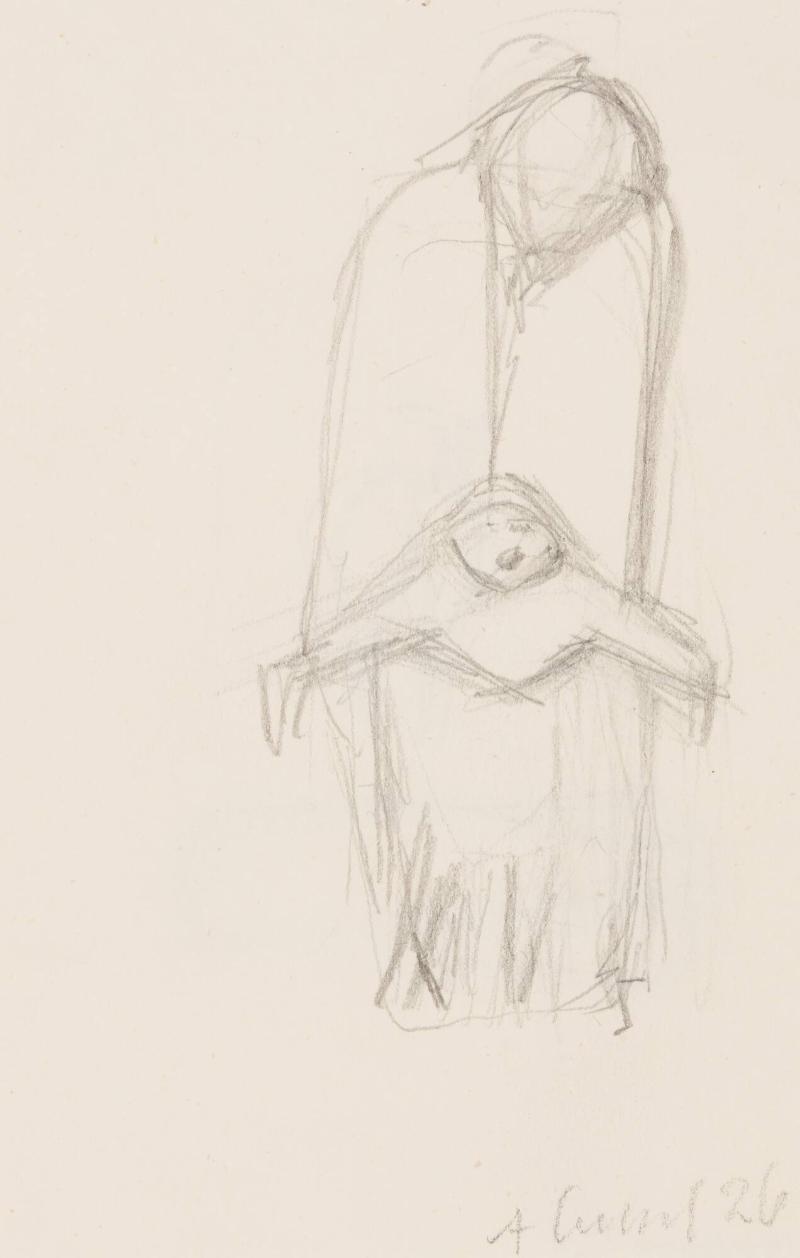 Flicka med skrikande barn