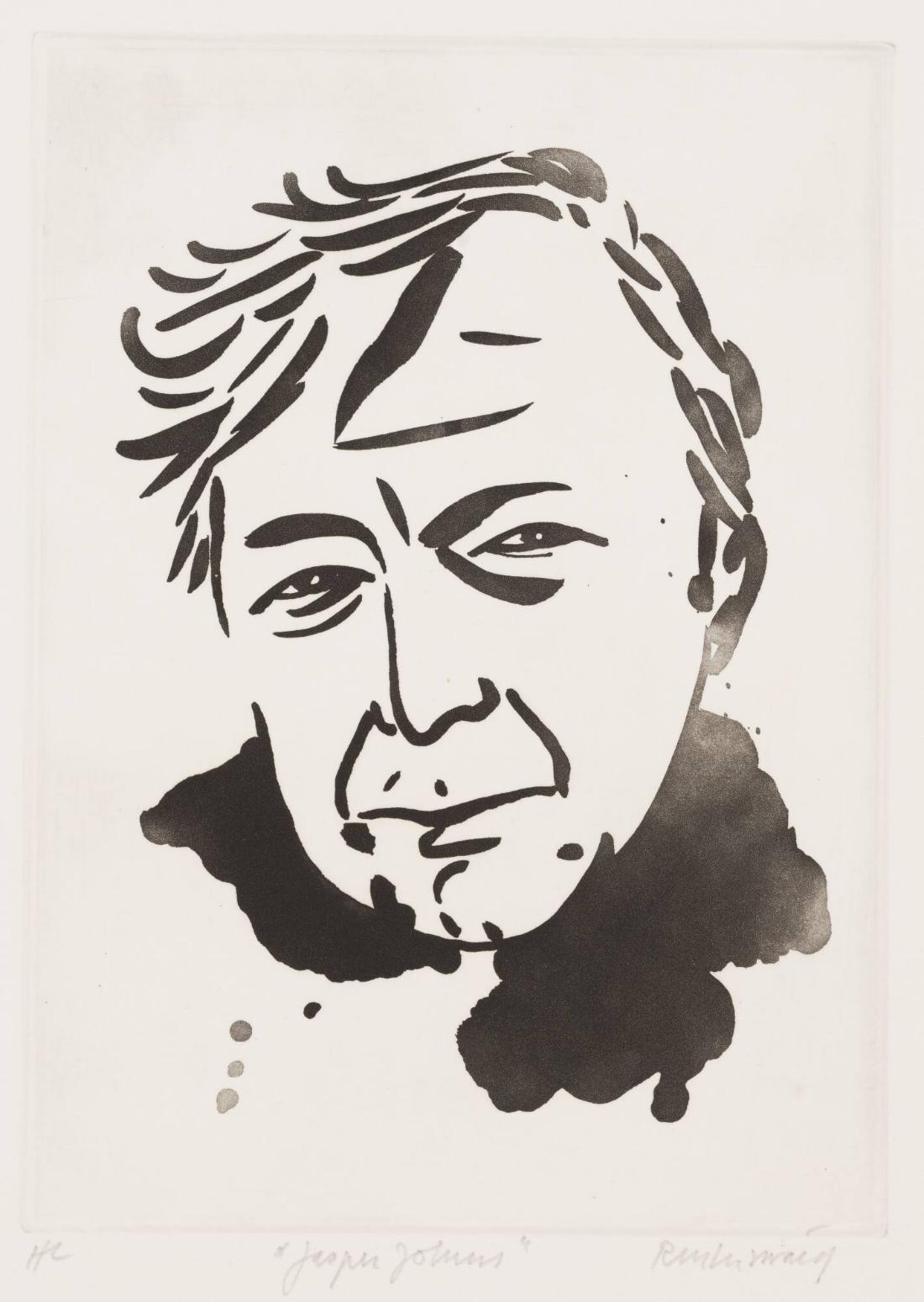 Porträtt av Jasper Johns