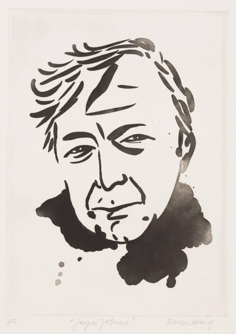 Porträtt av Jasper Johns