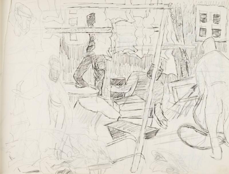 Skissblock nr 64, Skärhamn