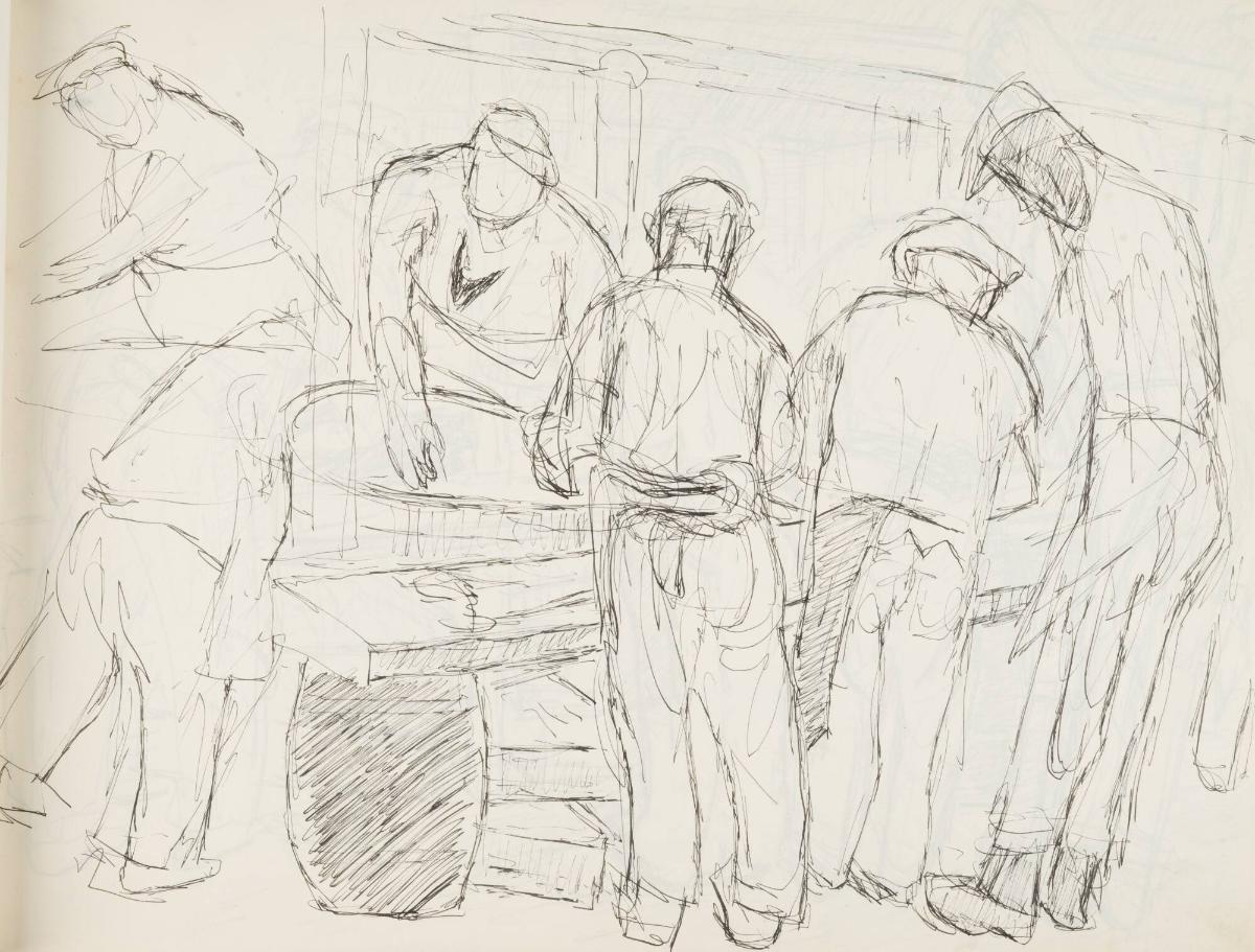 Skissblock nr 64, Skärhamn