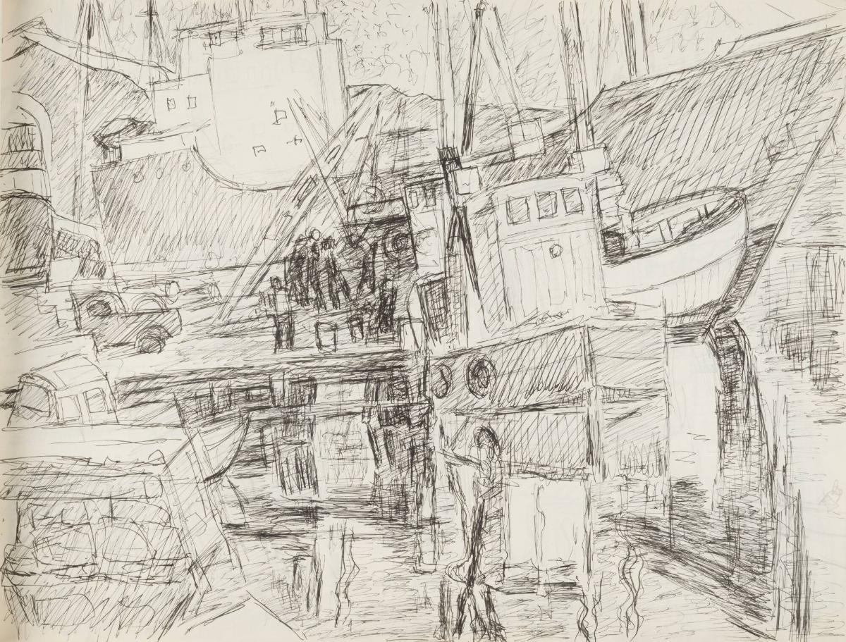 Skissblock nr 64, Skärhamn