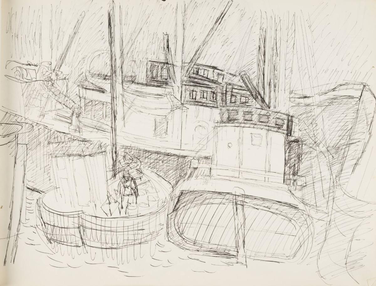 Skissblock nr 64, Skärhamn