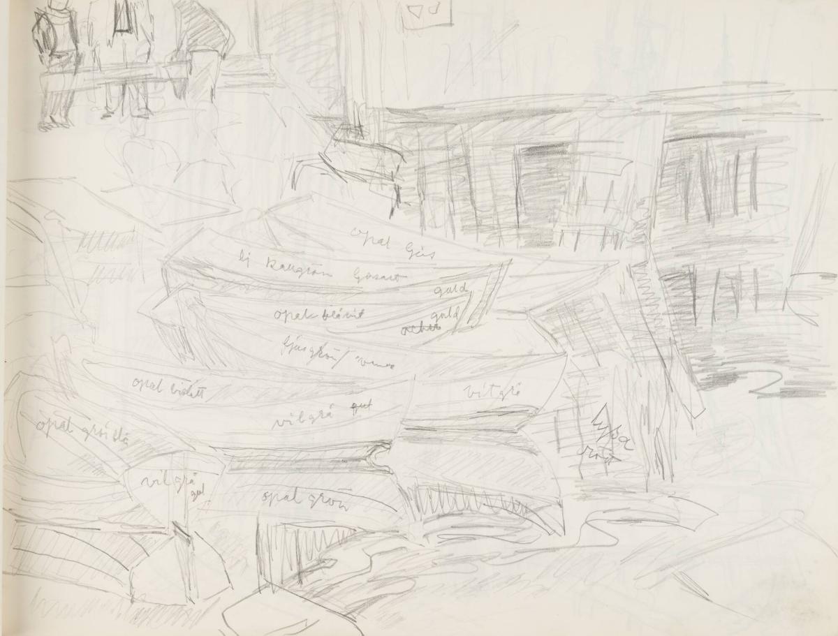 Skissblock nr 64, Skärhamn