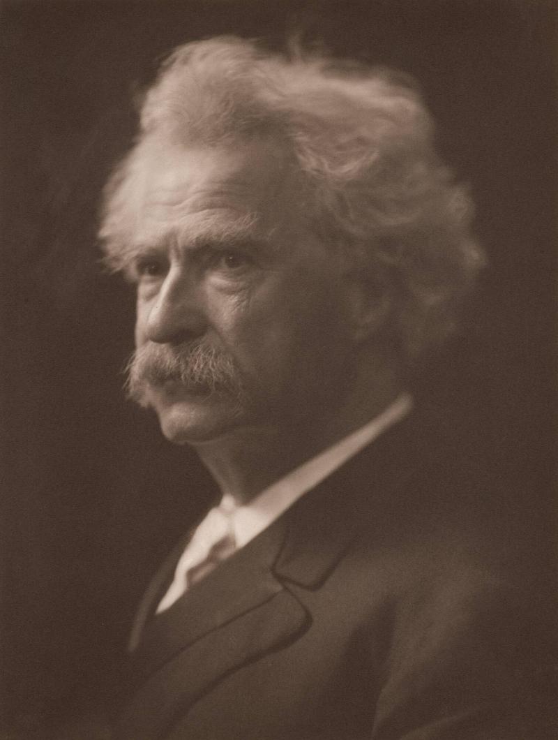 Porträtt av Mark Twain
