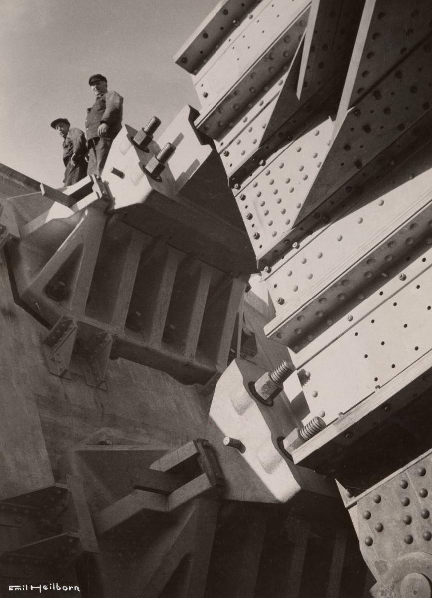 Västerbron under byggnad