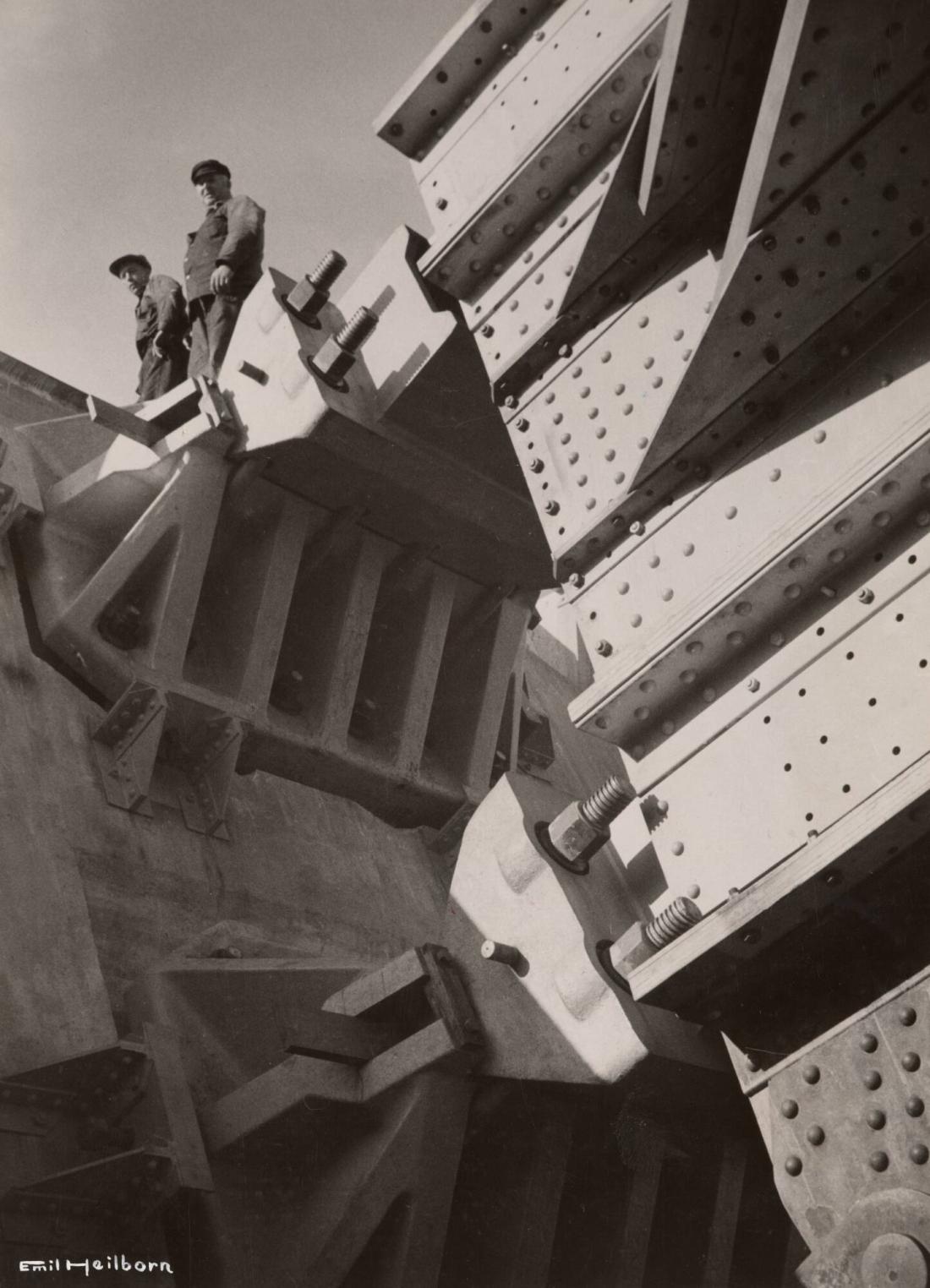 Västerbron under byggnad