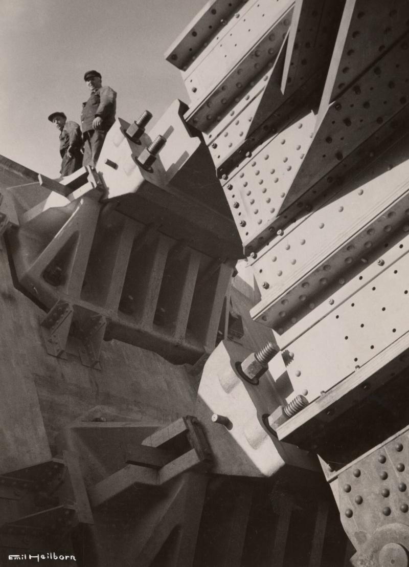 Västerbron under byggnad