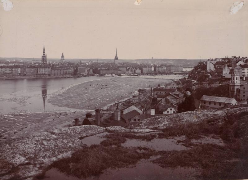 Riddarholmen, Riddarfjärden från Skinnarviksberget