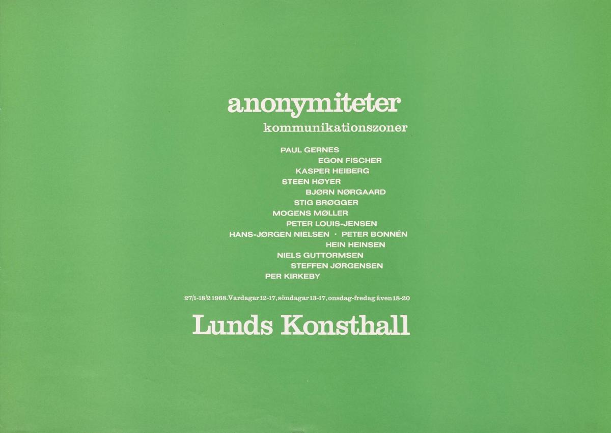 Anonymiteter, kommunikationszoner