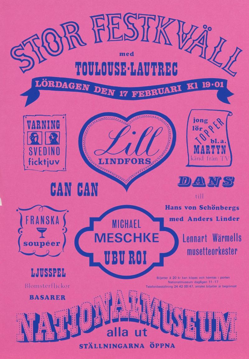 Stor festkväll med Toulouse-Lautrec