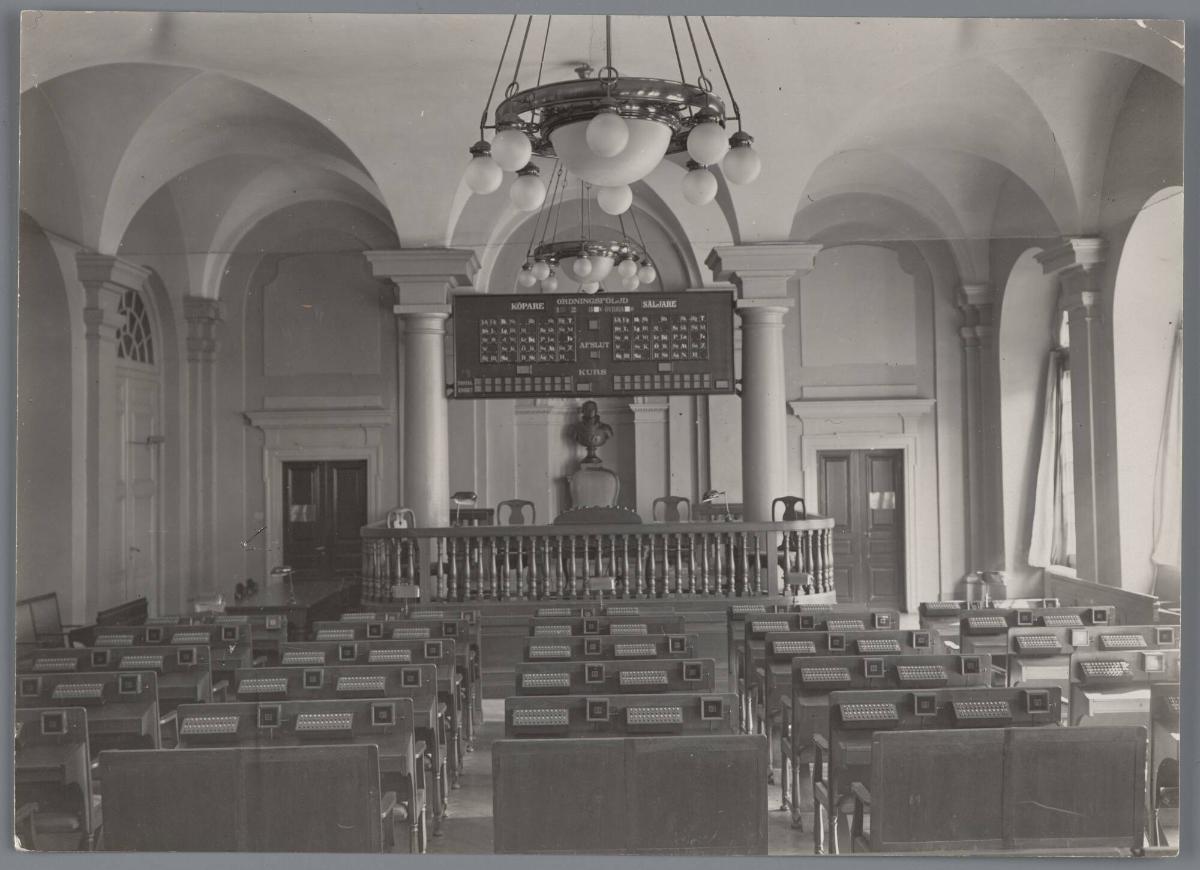 Stockholm: Interiör av Börsen