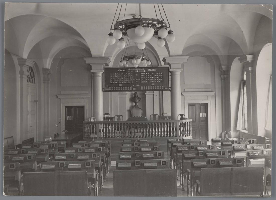 Stockholm: Interiör av Börsen