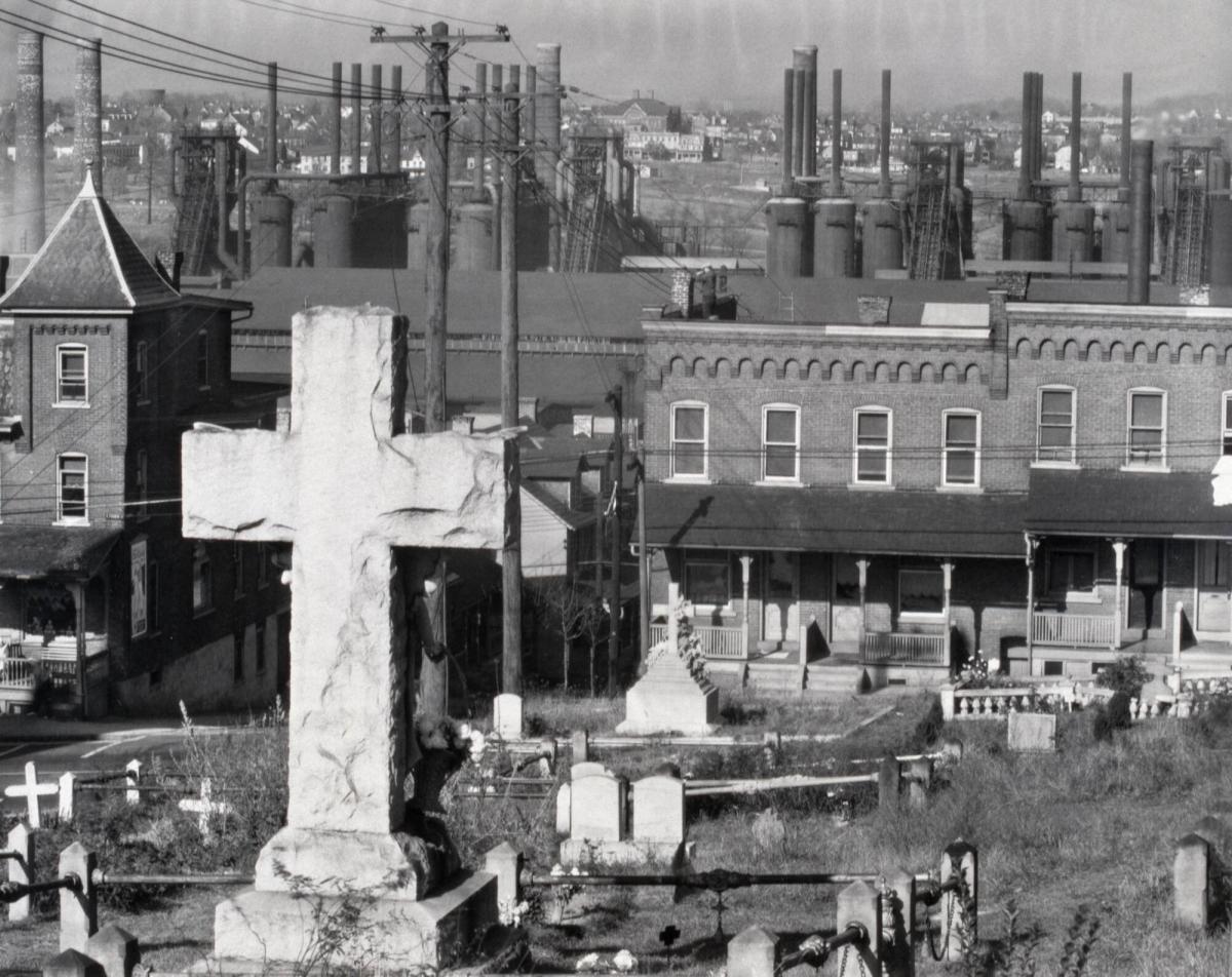 Graveyard, Houses and Steel Mill, Bethlehem, Pennsylvania