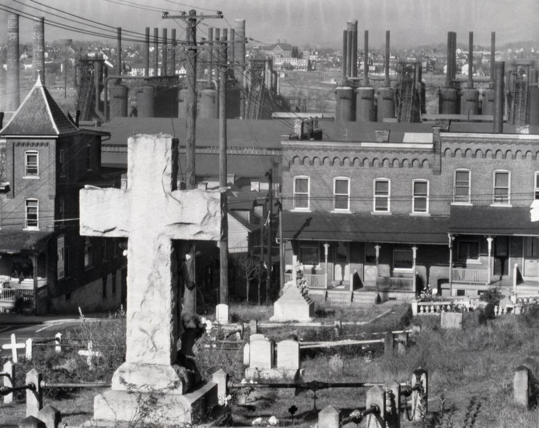 Graveyard, Houses and Steel Mill, Bethlehem, Pennsylvania