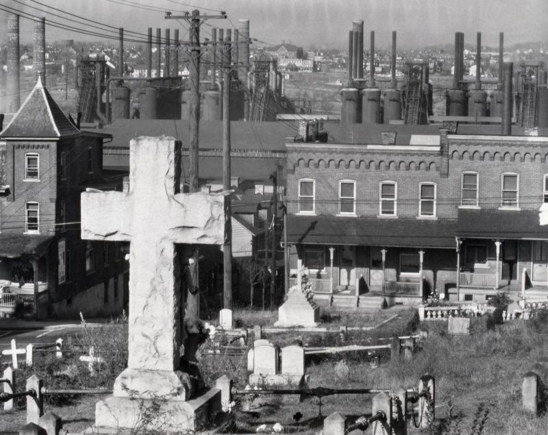 Graveyard, Houses and Steel Mill, Bethlehem, Pennsylvania