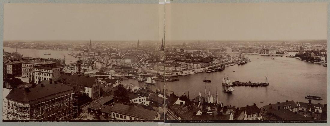 Panorama av Stockholm från Mosebacke