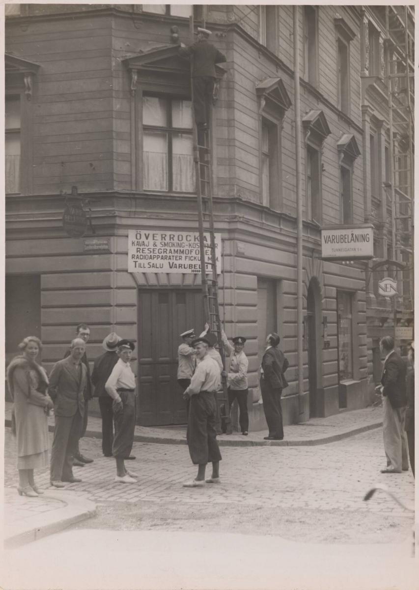 Avstängning av alarmklockan på varubelåningen på Tunnelgatan 1B