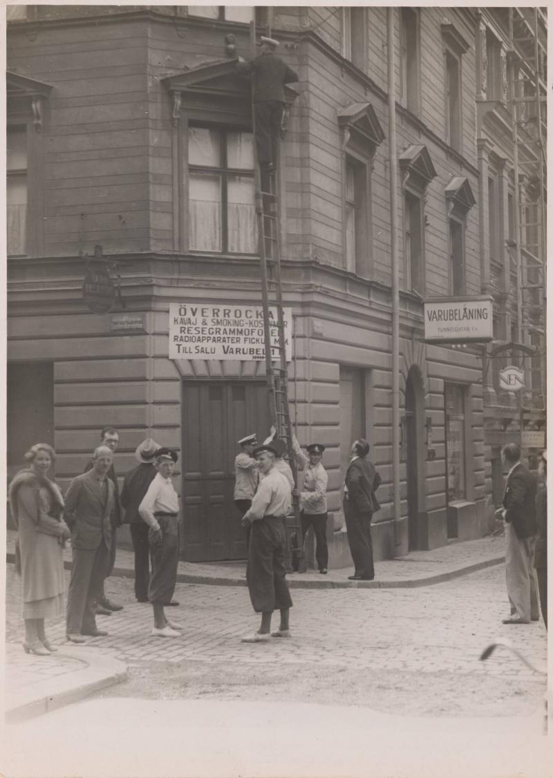 Avstängning av alarmklockan på varubelåningen på Tunnelgatan 1B