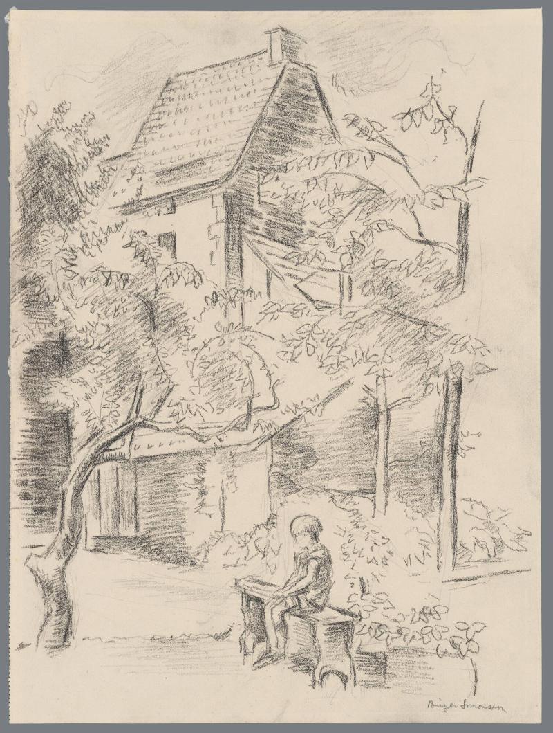 Helge i trädgården