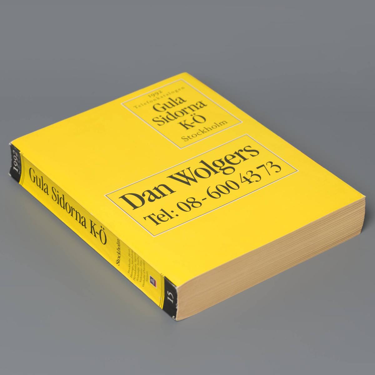 Gula sidorna K-Ö Stockholm 1992